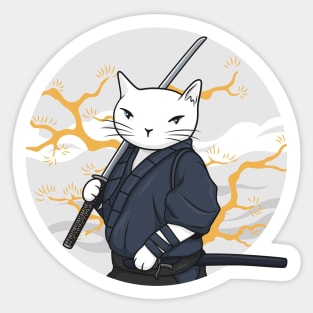 Young master cat of the golden era Sticker